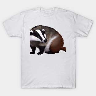 Cute Badger Drawing T-Shirt